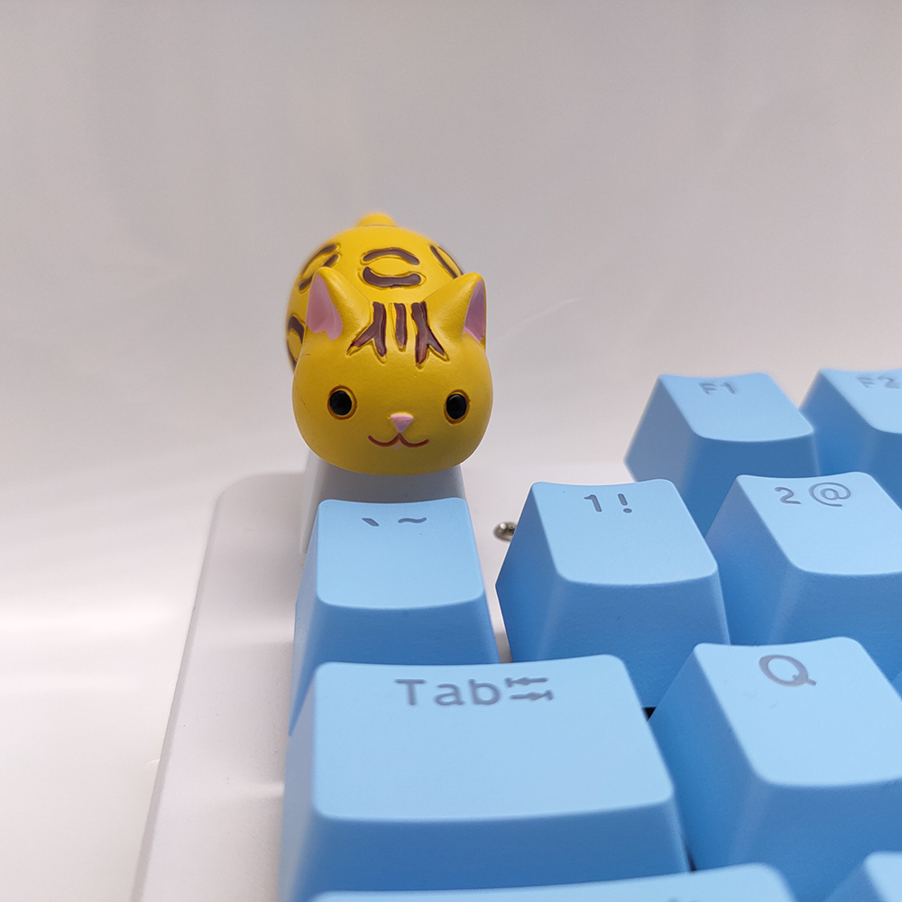 1 Bộ Bàn Phím Cơ Chơi Game Hình Mèo Dễ Thương diy Cho cherry mx switch