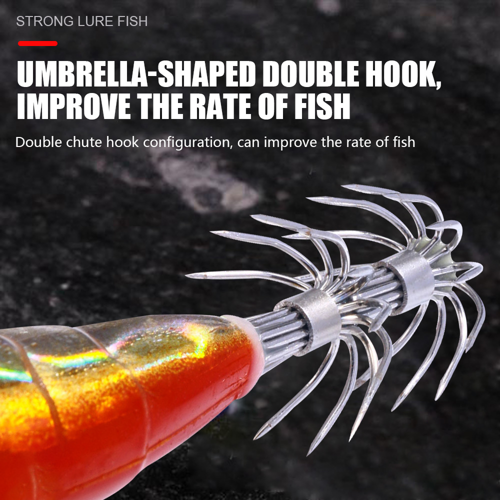 Hengjia 1 Mồi Câu Cá Giả Hình Tôm 3d Bằng Gỗ Phát Quang Kích Thước 120mm 22.9g 3.5 #