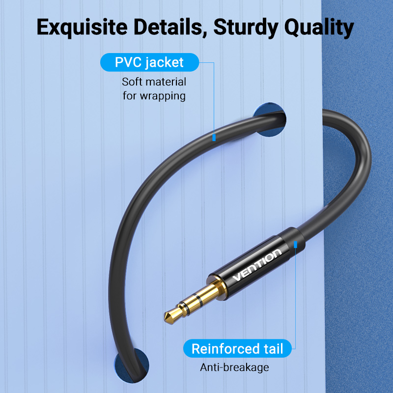 Vention Dây Cáp Âm Thanh Nối Dài Jack 3.5mm