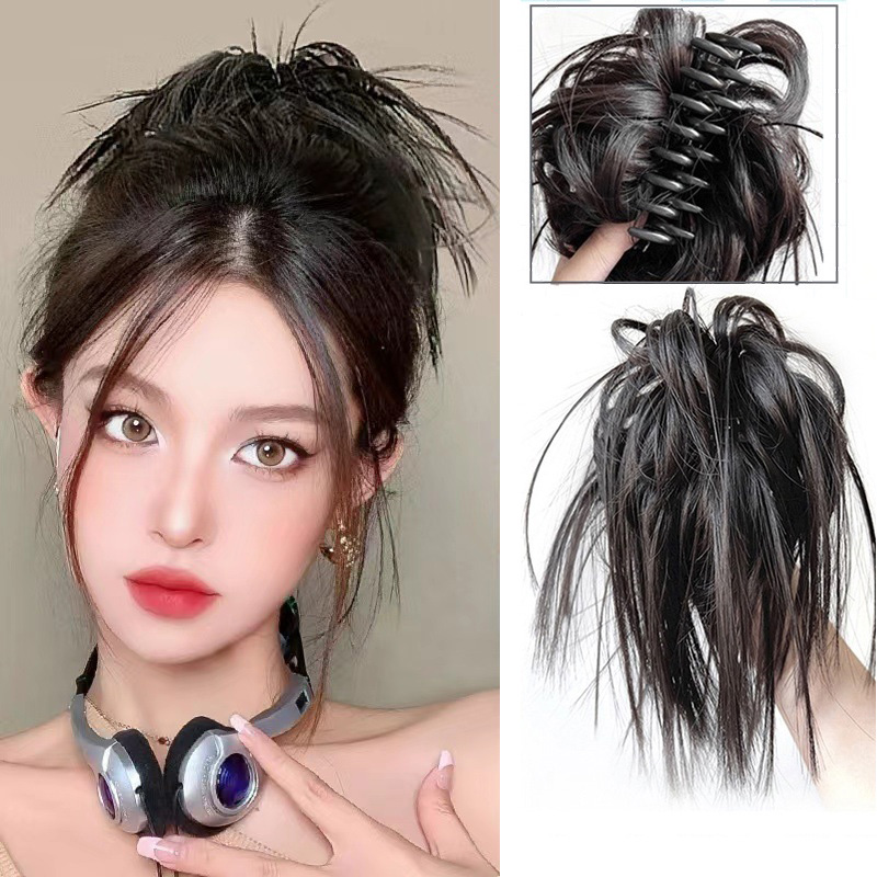 Tóc Giả Ngắn Thẳng Có Kẹp Tóc Phồng Cho Nữ