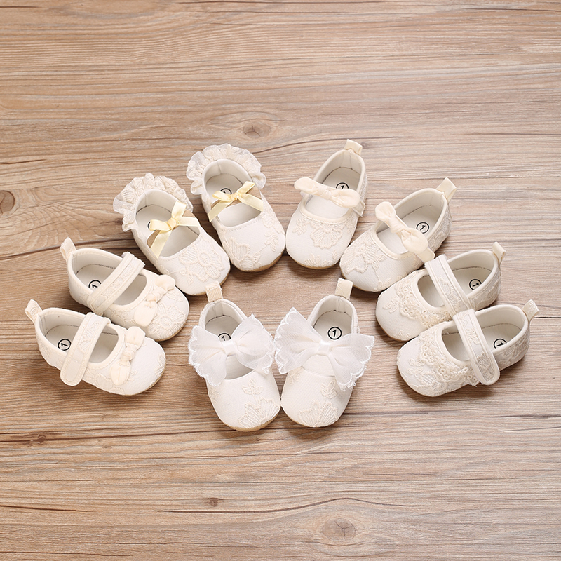 Giày Búp Bê Chống Trượt Đính Nơ Phong Cách mary jane Xinh Xắn Dành Cho Bé Gái