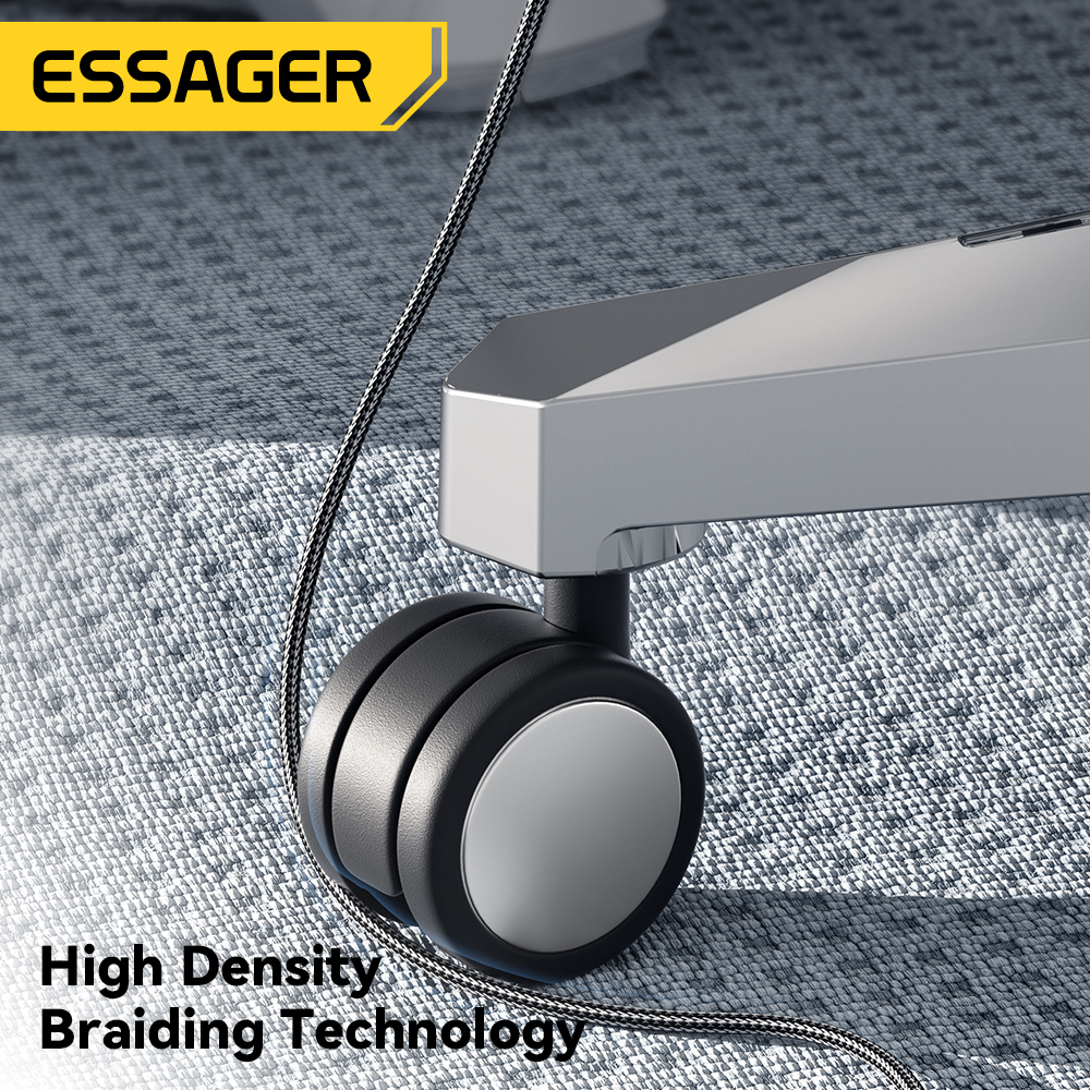 Dây Cáp Sạc Nhanh Usb Loại c 2.0 480mbps essager 100w 5a Cho laptop samsung xiaomi ip