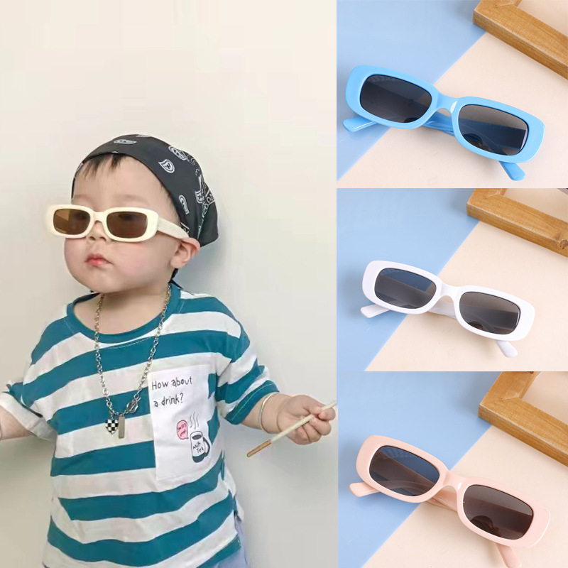 Kính Mát Vuông Chống Nắng Ngoài Trời Bảo Vệ Trẻ Em Mẫu Mới retro Ngoài Trời Khi Chụp Ảnh Du Lịch Ngoài Trời