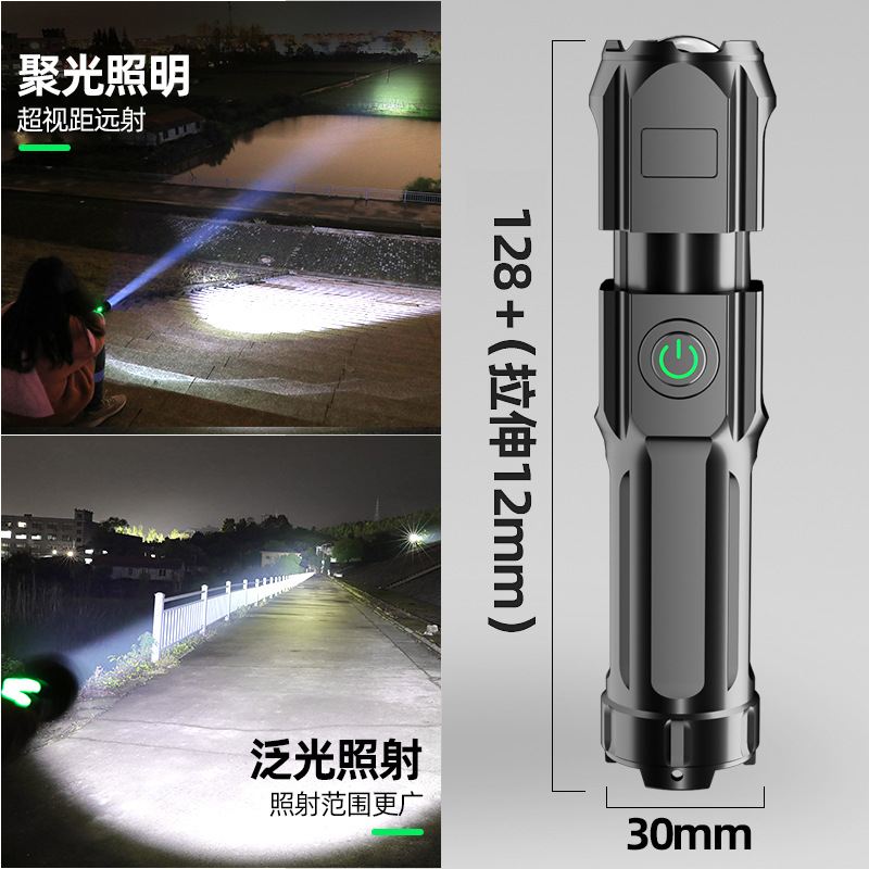 Đèn Pin led Siêu Sáng Có Thể Sạc Lại Siêu Bền Tiện Dụng Cho Gia Đình