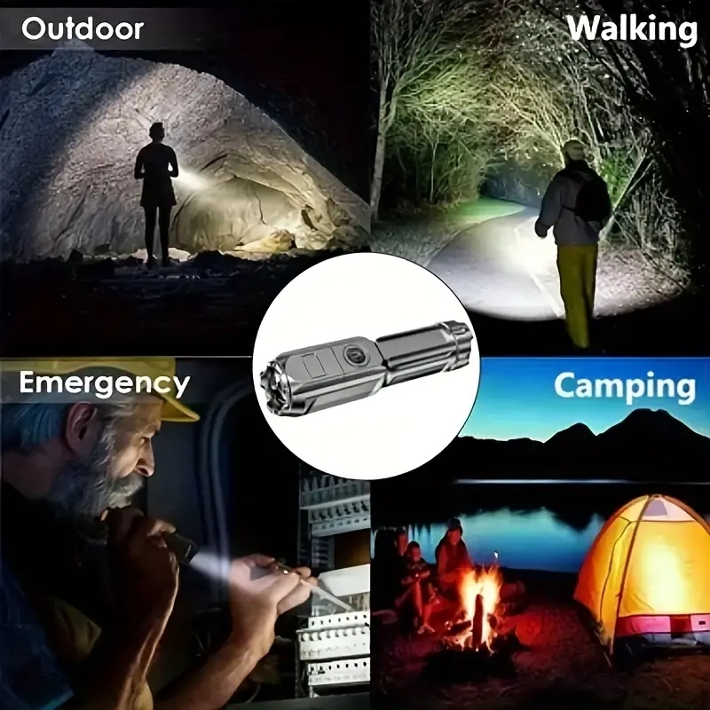 Đèn Pin led Siêu Sáng Có Thể Sạc Lại Siêu Bền Tiện Dụng Cho Gia Đình