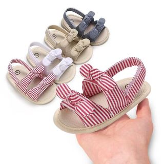 Giày búp bê đế mềm chống trượt đính nơ mary jane dễ thương cho bé gái