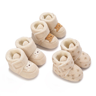 Giày cotton Đế Mềm Chống Trượt Giữ Ấm Mùa Thu Đông Cho Bé Trai Và Bé Gái