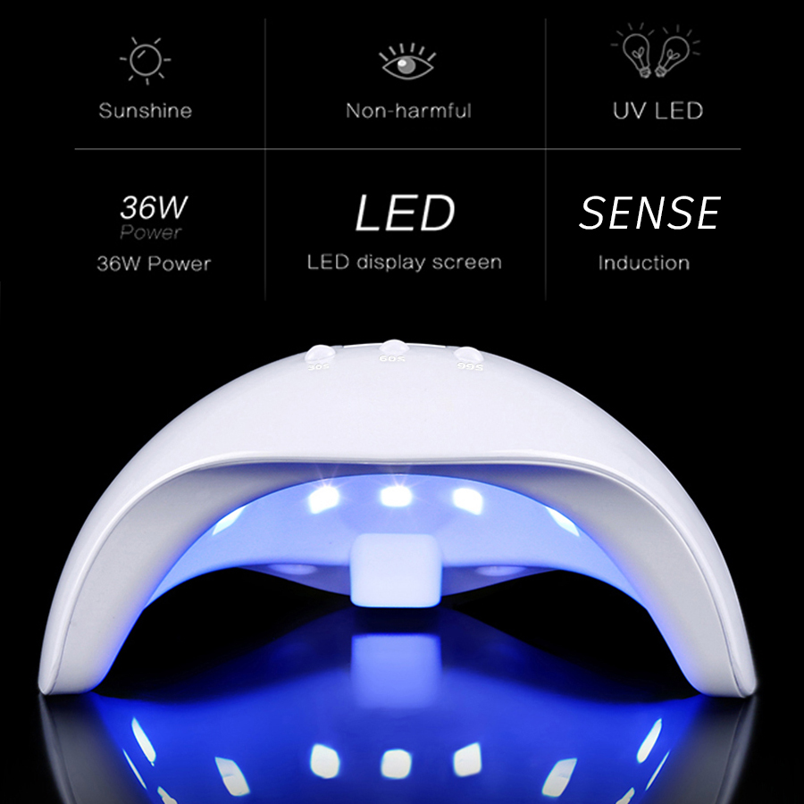 Đèn led uv 36w 36w Chuyên Dụng Hong Khô Sơn Móng Tay