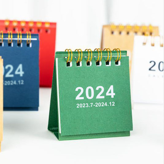 Lịch Năm 2024 Mini Để Bàn Thiết Kế Sáng Tạo Trang Trí Văn Phòng