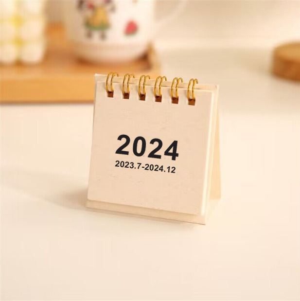Lịch Năm 2024 Mini Để Bàn Thiết Kế Sáng Tạo Trang Trí Văn Phòng