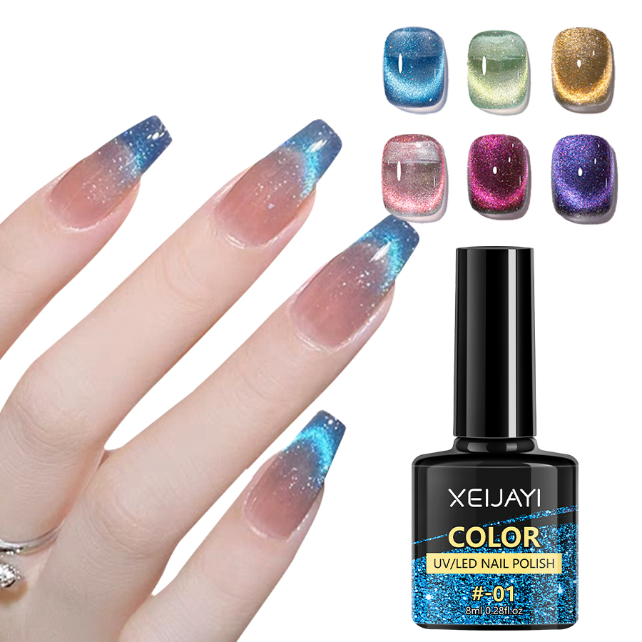 Bộ Dụng Cụ Đánh Bóng Mắt Mèo 6 Tông Màu Chuyên Dụng