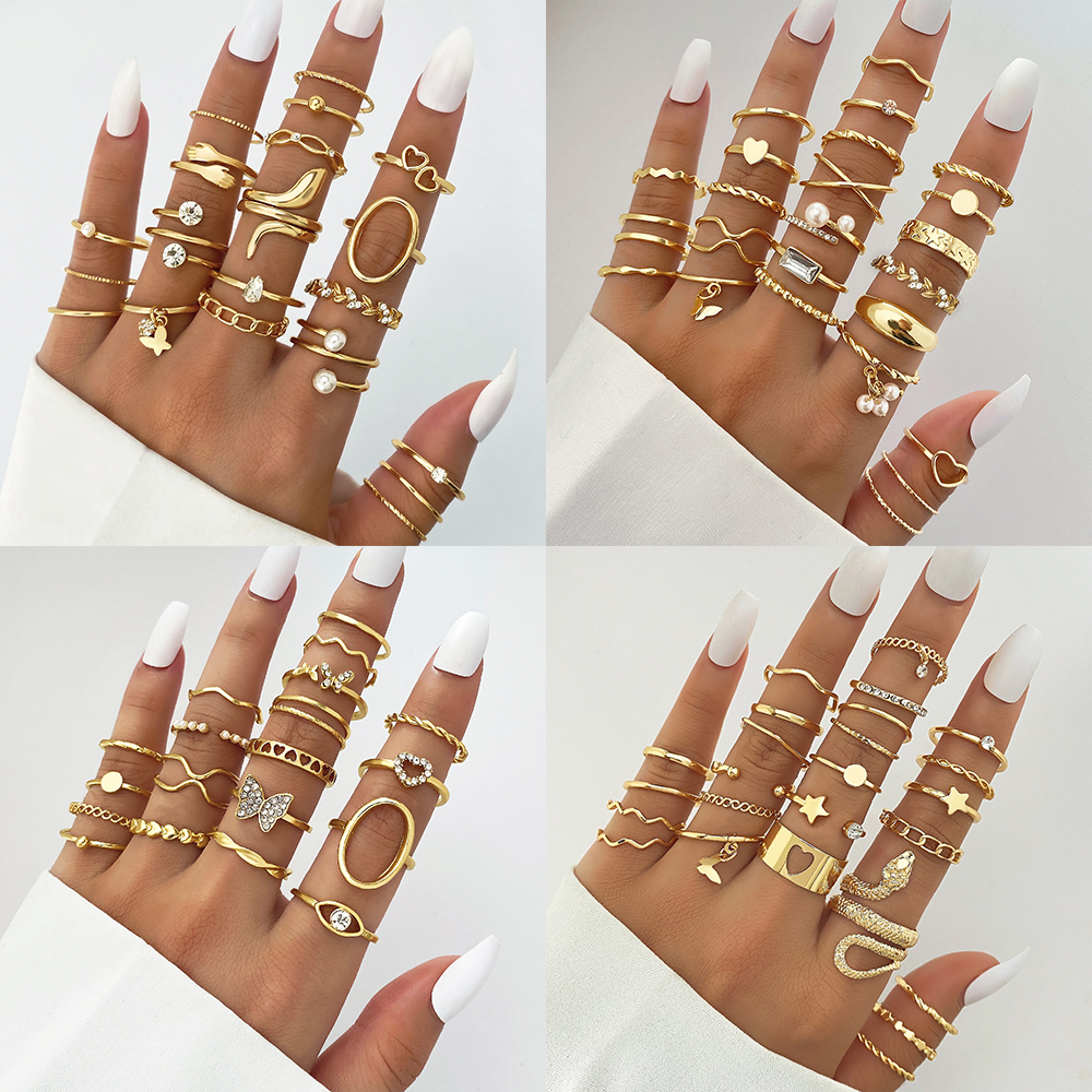 Set 24 Nhẫn Nhiều Kiểu Dáng Phong Cách Mới Cho Cặp Đôi