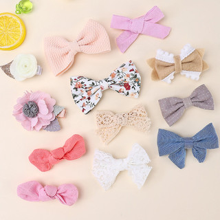 Set 12 kẹp tóc nơ xinh xắn dành cho nữ