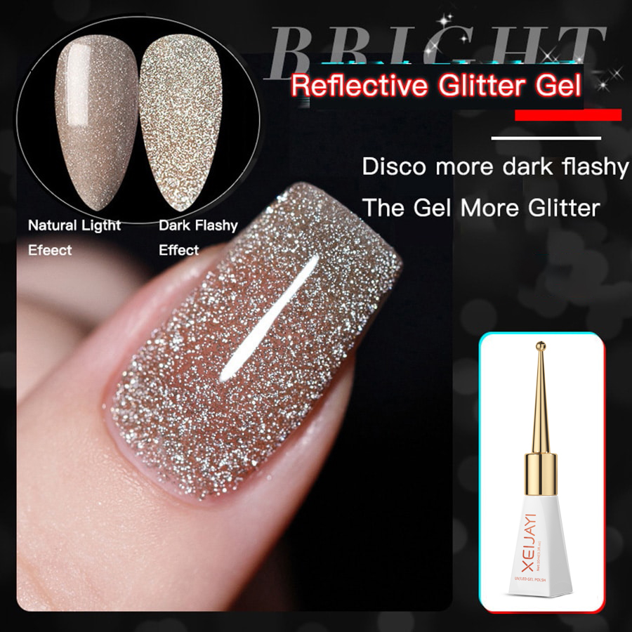 Sơn Móng Tay gel Lấp Lánh Mắt Mèo holographic Từ Tính Chống Tia uv