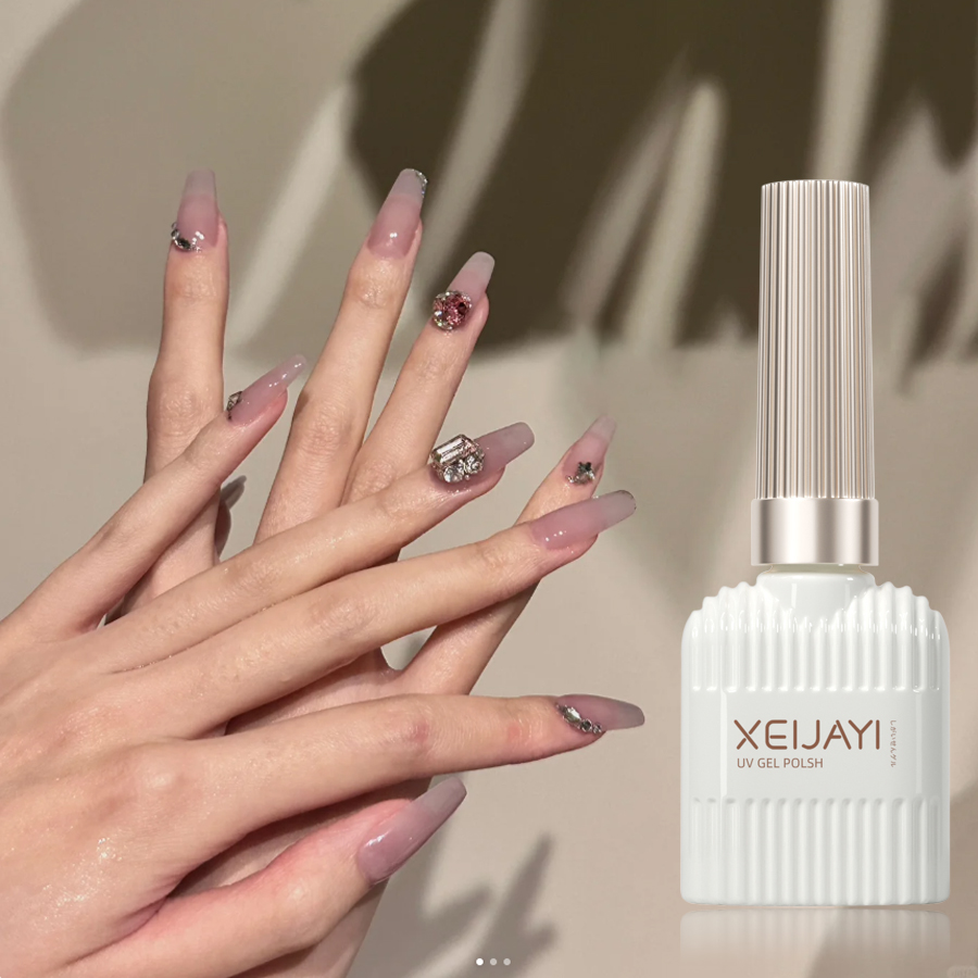 1 Hộp Gel Sơn Móng Tay 15ml Màu Nude Hồng Nâu Cho Nữ
