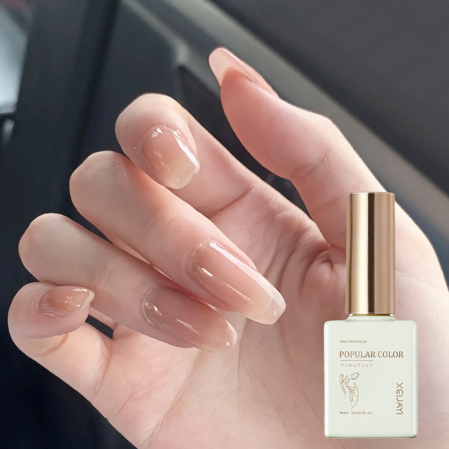 1 Hộp Gel Sơn Móng Tay 15ml Màu Nude Hồng Nâu Cho Nữ