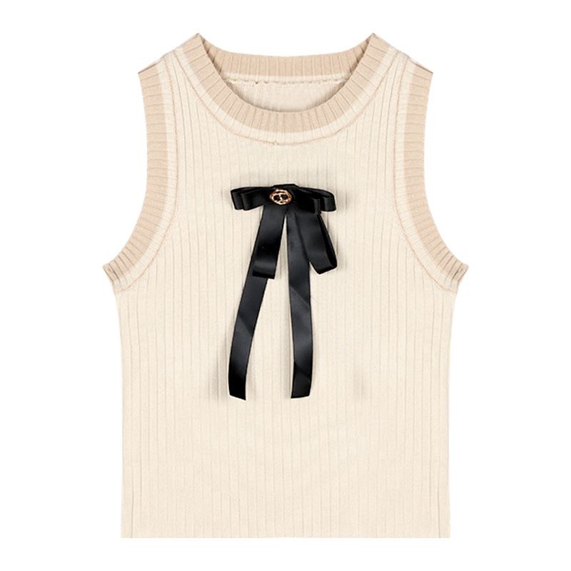 Áo Dệt Kim Sát Nách Dáng Ôm + Chân Váy Xếp Ly Màu Đen Phong Cách Pháp Thời Trang Chất Lượng Cao Cho Nữ