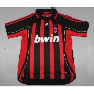 Áo Thun Ngắn Tay Phong Cách retro Thời Trang 2006 2007 ac milan