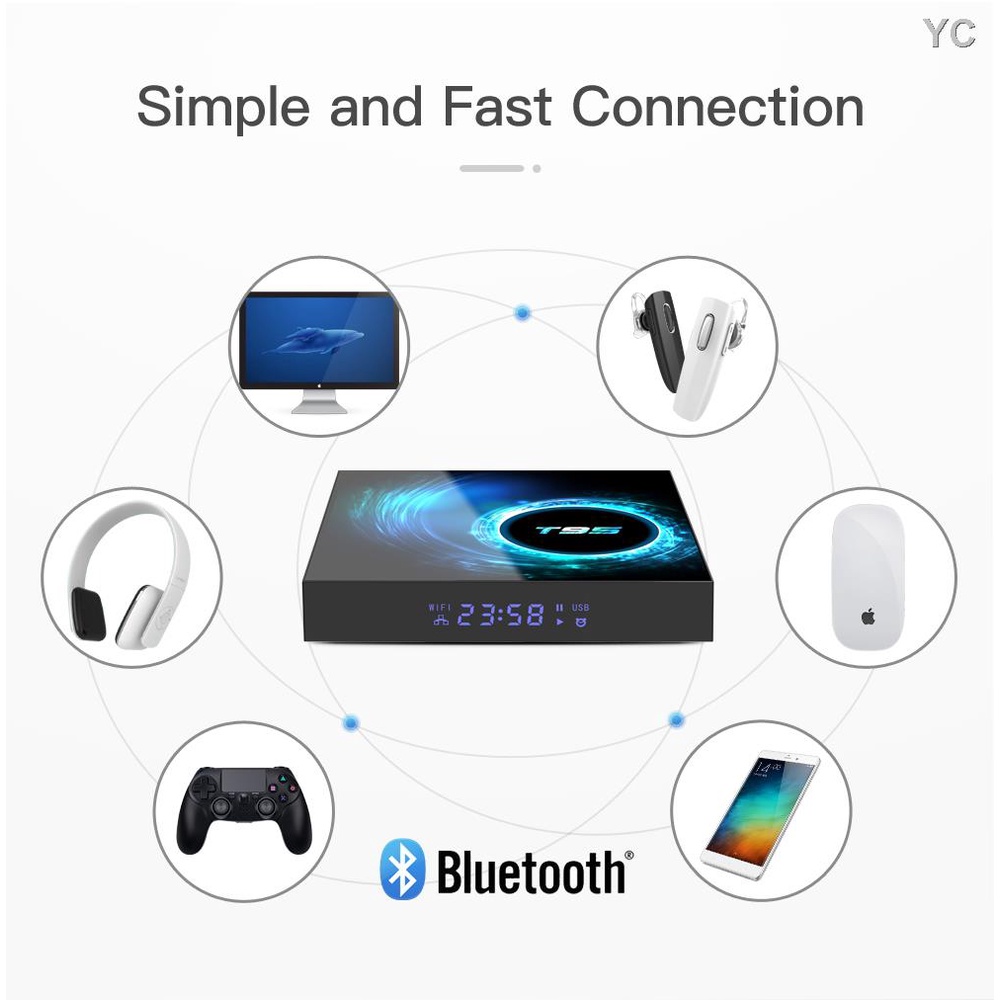 Bộ TV box T95 4K Độ Nét Cao Hỗ Trợ 4K.6K
