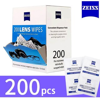 Zeiss bộ 200 khăn lau ống kính không cồn qua kích thước ngoại cỡ vải lau ống kính trước cho mọi loại ống kính camera điện thoại bề mặt cỡ lớn si