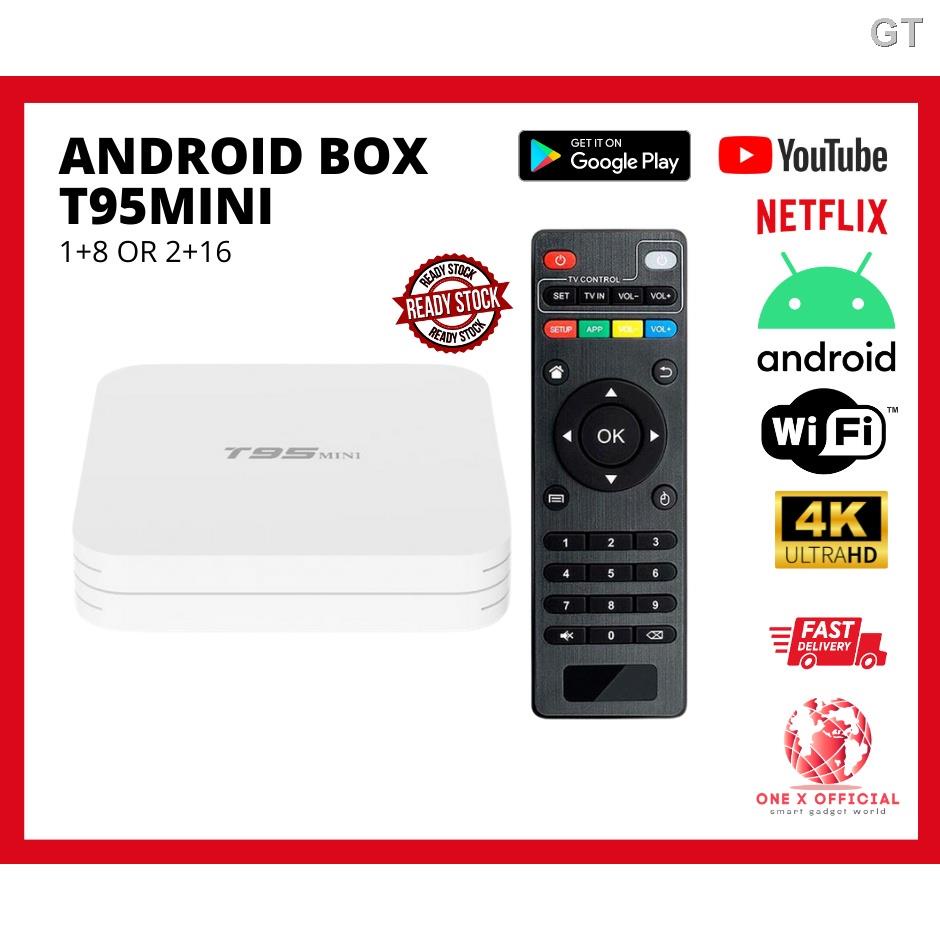 Đầu TV Box T95 Mini Android Box 10.1 1GB + 8GB Quad Core WIFI5G H.265 4K Hỗ Trợ 4K ChấT LượNg Cao