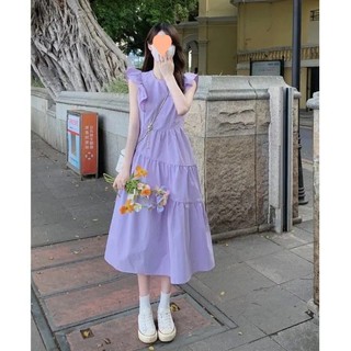 Đầm MAXI Sát Nách Hở Lưng Phối Bèo Màu Trắng Ngọt Ngào Xinh Xắn Thời Trang Cho Nữ