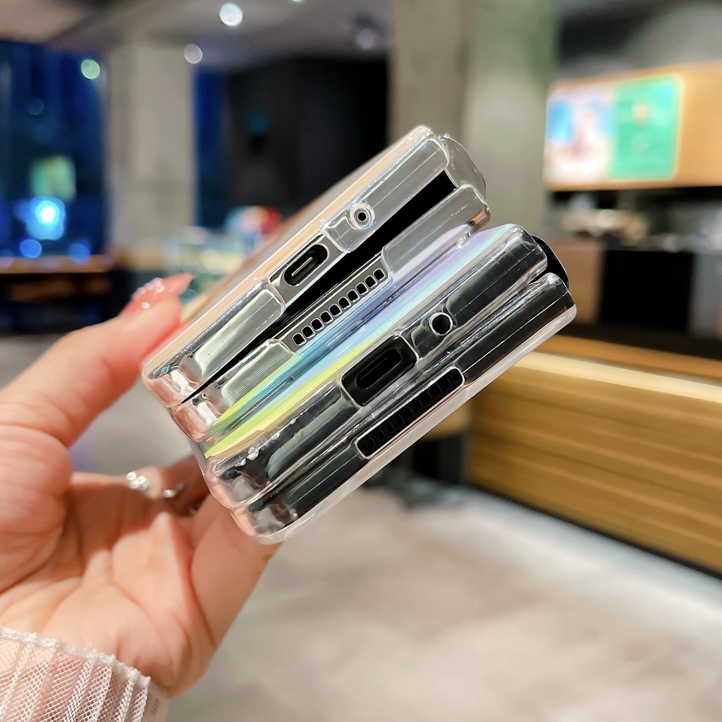 Ốp Điện Thoại Dẻo Mỏng In Họa Tiết Cầu Vồng Cho Samsung Galaxy Z FOLD 4 3 FOLD3 FOLD4