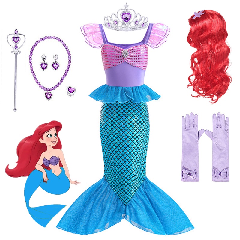 Đầm HóA Trang NàNg Tiên Cá Cho Bé GáI