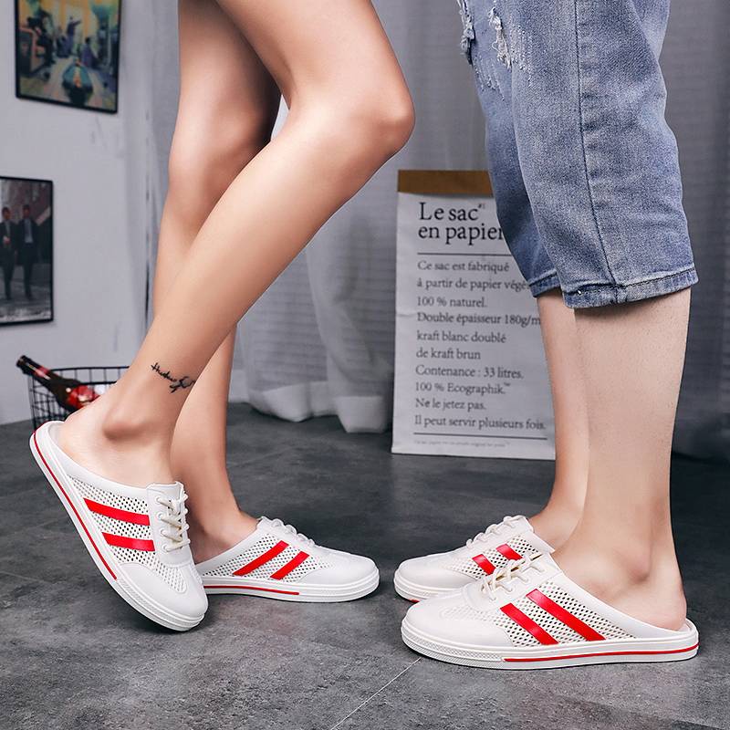 Giày Sandal Đục Lỗ Phong Cách Hàn Quốc Thời Trang Mùa Hè Cho Nam