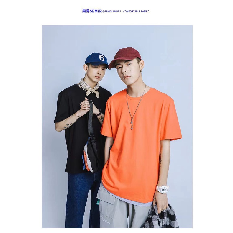 Senma Group Áo Thun Cotton Nguyên Chất Tay Ngắn Màu Trắng In Hình Máy Bay Giấy GENIOLAMODE Trẻ Trung Thời Trang Mùa Hè Cho Nam