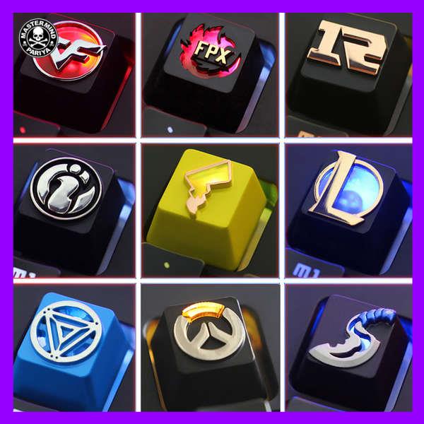 Bàn Phím Cơ Chơi Game Fx / ig / rng / edg Team CF / LOL Bằng Hợp Kim Kẽm Trong Mờ Độc Đáo
