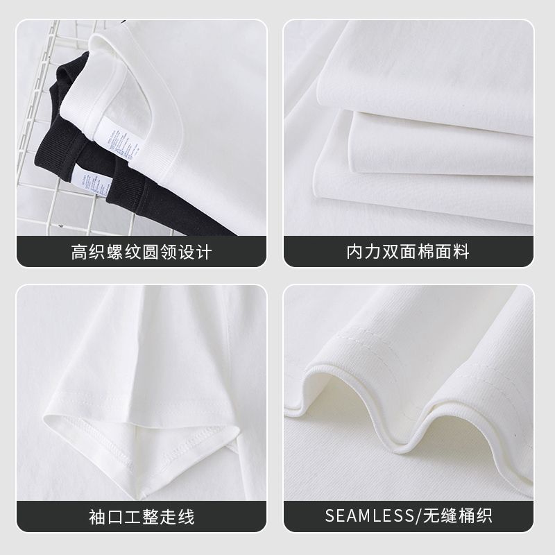 Áo Thun 100 Cotton Tay Ngắn Dáng Rộng In Chữ Phong Cách Retro Mỹ Thời Trang Mùa Hè Cho Cặp Đôi