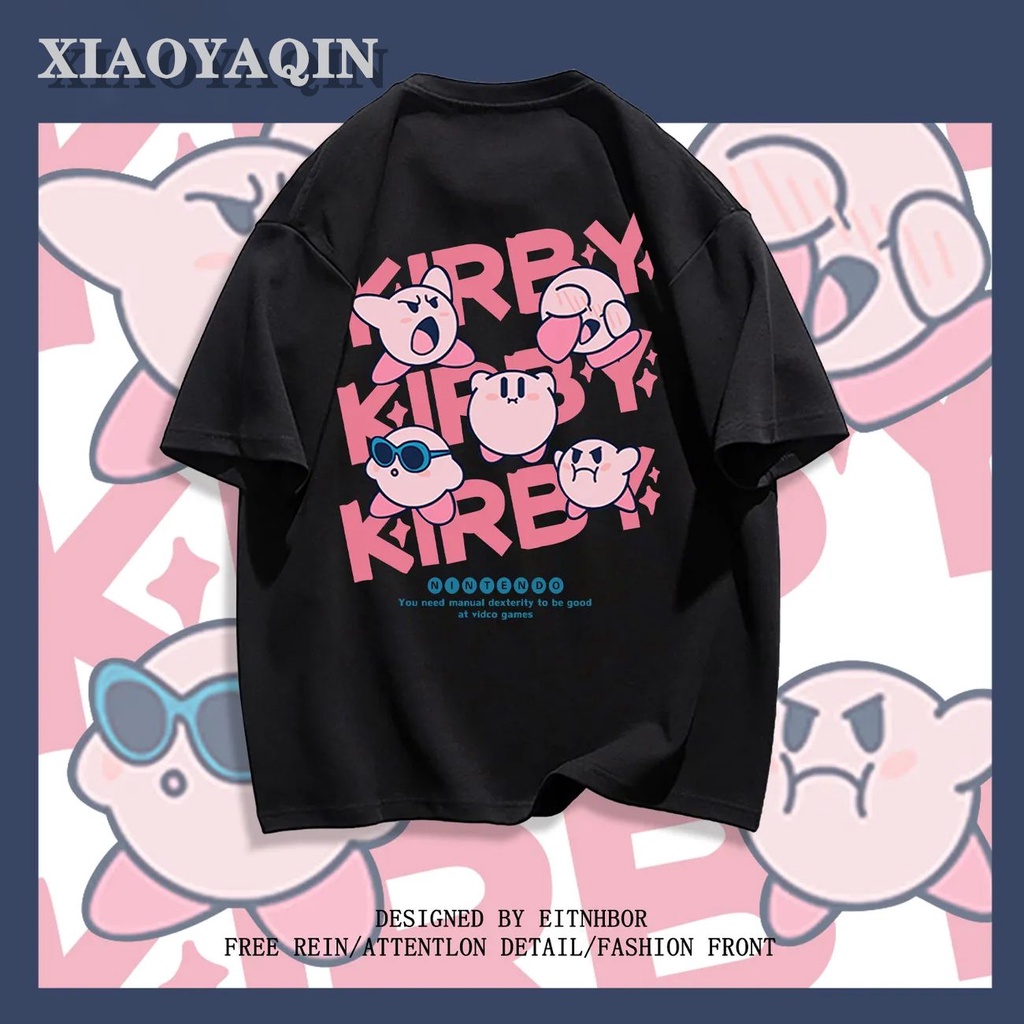 Áo Thun 100% Cotton Tay Ngắn Màu Đen Dáng Rộng Phong Cách Nhật Bản Dành Cho Cặp Đôi