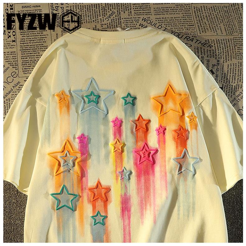 Áo Thun Tay Ngắn Phong Cách Đường Phố Âu Mỹ Thời Trang Mùa Hè Fyzw280g