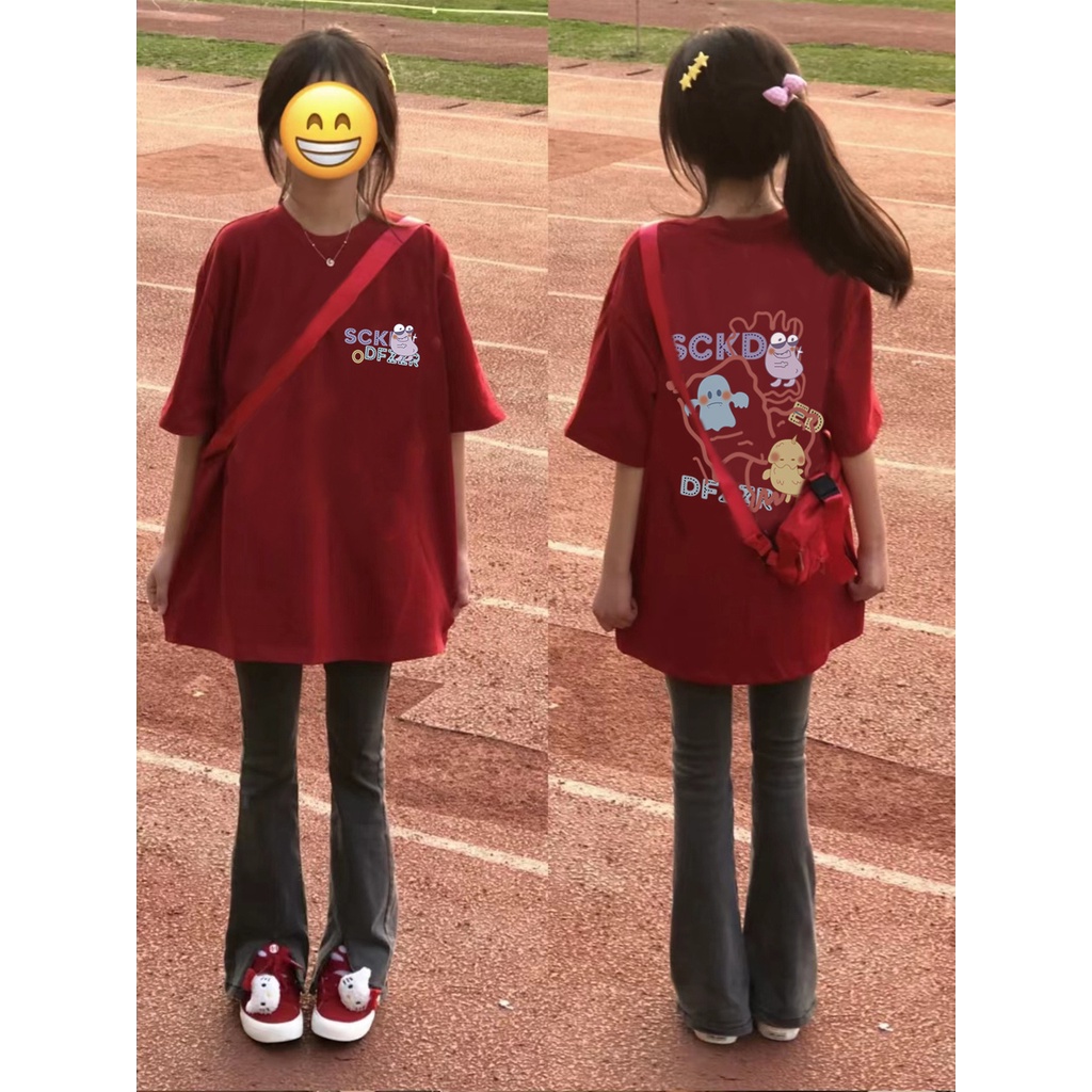 Áo Thun 100% Cotton Tay Ngắn Dáng Rộng Thời Trang Mùa Hè Hàng Mới Dành Cho Nam Và Nữ