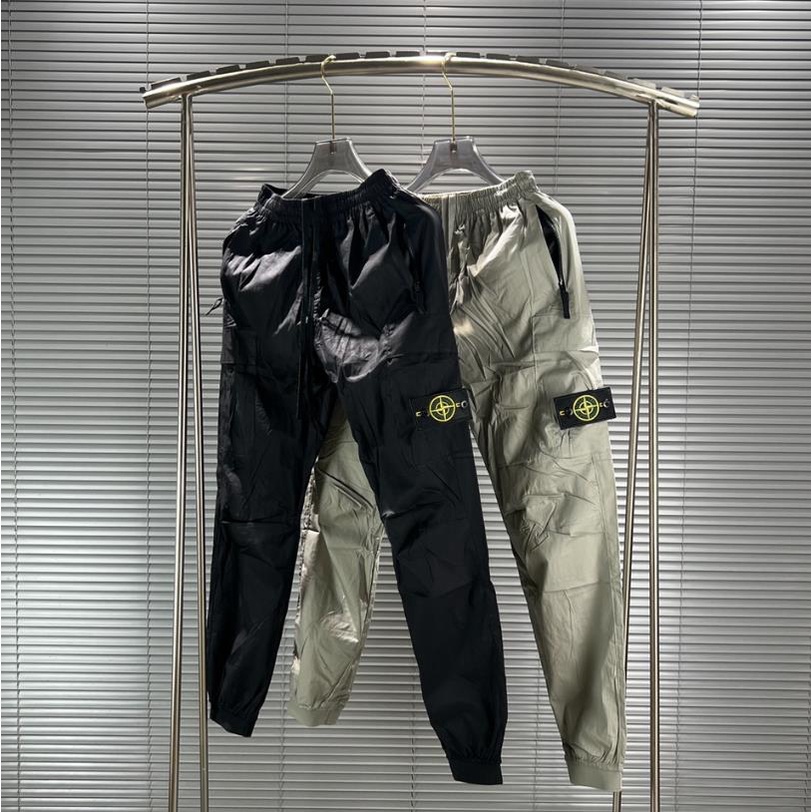 Stone Island Quần Dài Dáng Rộng Phong Cách Cổ Điển Thời Trang Mùa Thu Cho Nam Và Nữ
