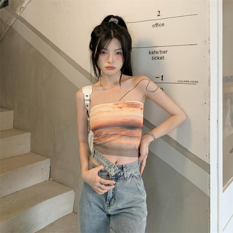 Áo Ống Dáng Ngắn Thời Trang Mùa Hè Quyến Rũ Cho Nữ