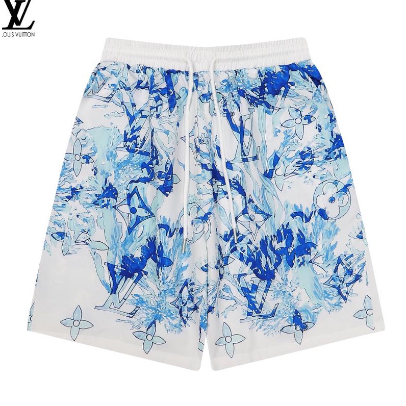 (MớI) Quần Short Unisex In HọA TiếT NhuộM Xanh