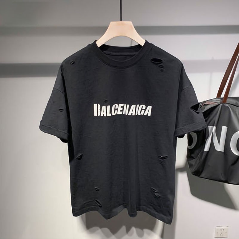 Áo nam Tay Ngắn In Chữ balenciaga Cá Tính