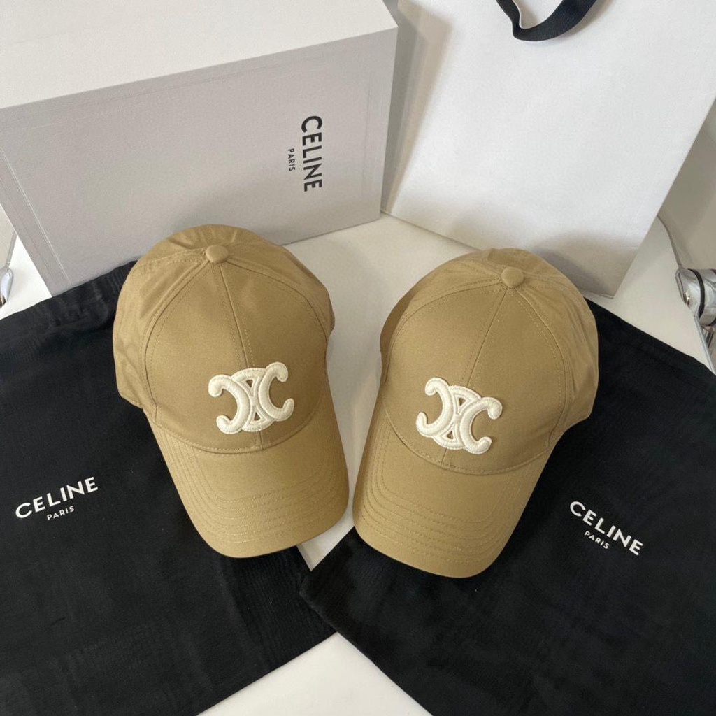 Celine Mũ Lưỡi Trai Thêu Họa Tiết Phong Cách Hàn Quốc Thời Trang Cho Nam Và Nữ 22 Màu Lựa Chọn