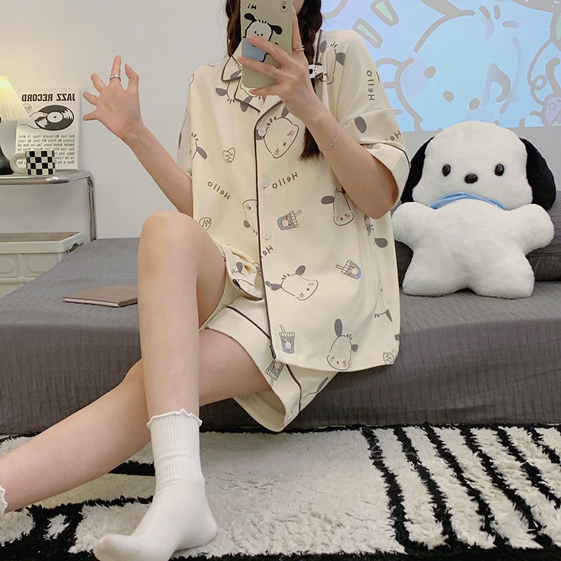 Bộ Đồ Ngủ Ba Món Bằng Vải Cotton Nguyên Chất Phong Cách Mới Mẻ Cho Cún Pacha Mặc Ở Nhà Ngoài Trời