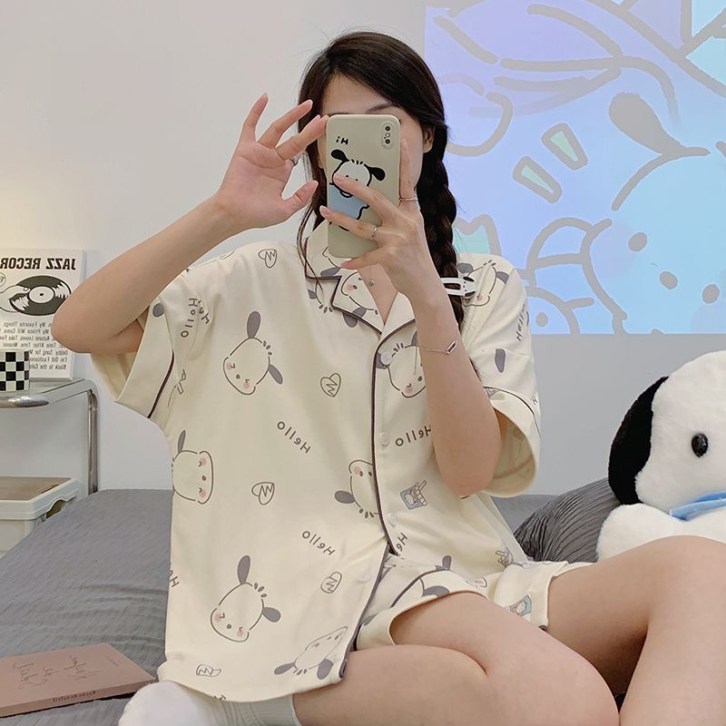 Bộ Đồ Ngủ Ba Món Bằng Vải Cotton Nguyên Chất Phong Cách Mới Mẻ Cho Cún Pacha Mặc Ở Nhà Ngoài Trời