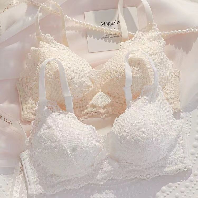 Áo Ngực Ren Không Gọng Thép Chống Chảy Xệ Phong Cách Quyến Rũ Dành Cho Nữ