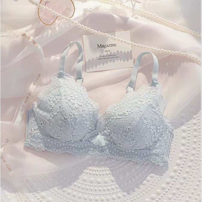 Áo Ngực Ren Không Gọng Thép Chống Chảy Xệ Phong Cách Quyến Rũ Dành Cho Nữ