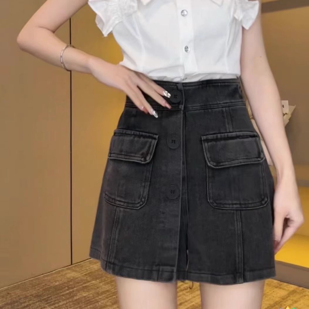 Chân Váy Chữ a Lưng Cao Dáng Ôm Màu Sắc Ngọt Ngào Thời Trang Mùa Hè Cho Nữ