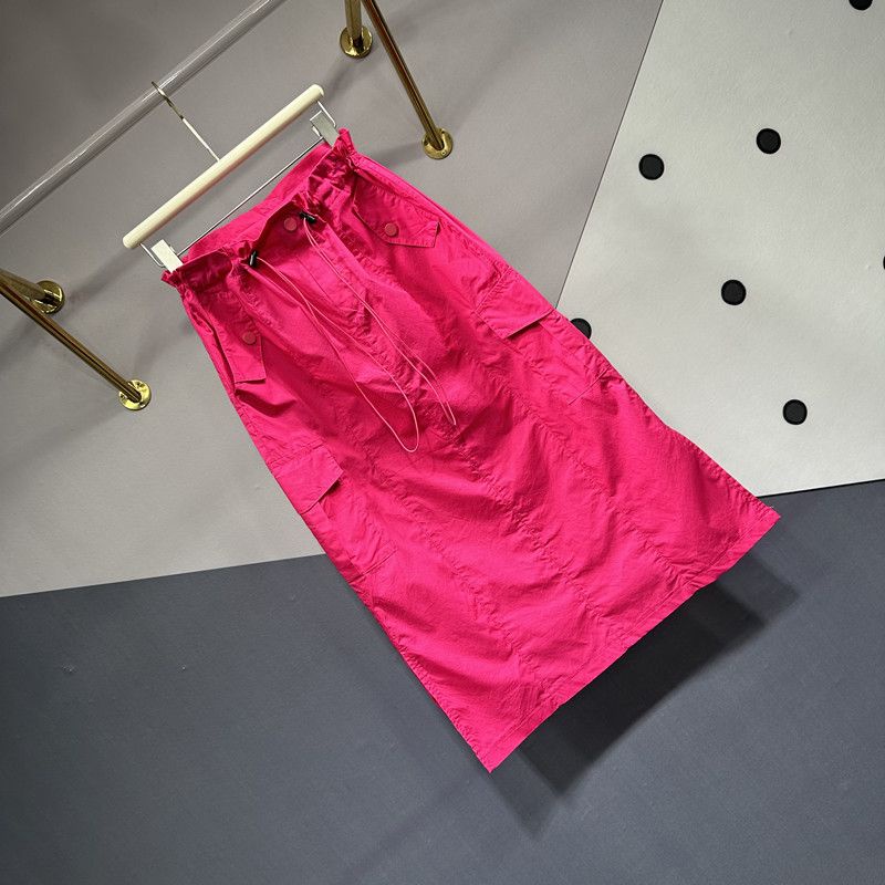 Chân Váy Cotton Lưng Thun Có Túi Lớn Điều Chỉnh Được Phong Cách Mới Mùa Hè Dễ Phối Đồ Cho Nữ