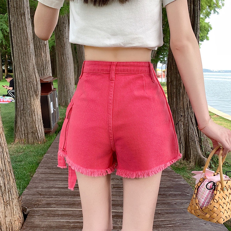 Quần Culottes Denim Ngắn Lưng Cao Dáng Chữ a Thời Trang Mùa Hè Mới Cho Nữ