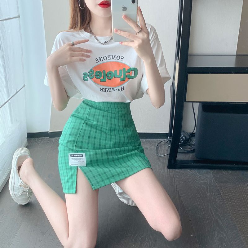 Set Áo Váy Chữ a Lưng Cao Ôm Dáng Phong Cách Mới Mùa Hè Cá Tính