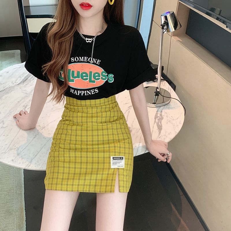 Set Áo Váy Chữ a Lưng Cao Ôm Dáng Phong Cách Mới Mùa Hè Cá Tính