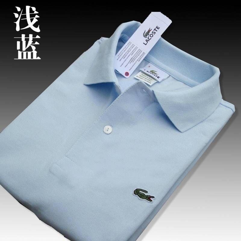 Lacoste method outward crocodile polo shirt men s pure cotton short-sleeved t-shirt veel casual loose large size solid